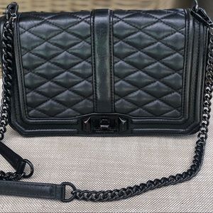 Rebecca Minkoff Love Quilted Black Crossbody